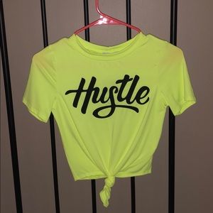 Hustle NEON Yellow Tee